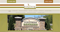 Desktop Screenshot of foxcreekliving.com